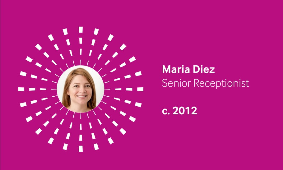 Maria Diez's 10-year work anniversary