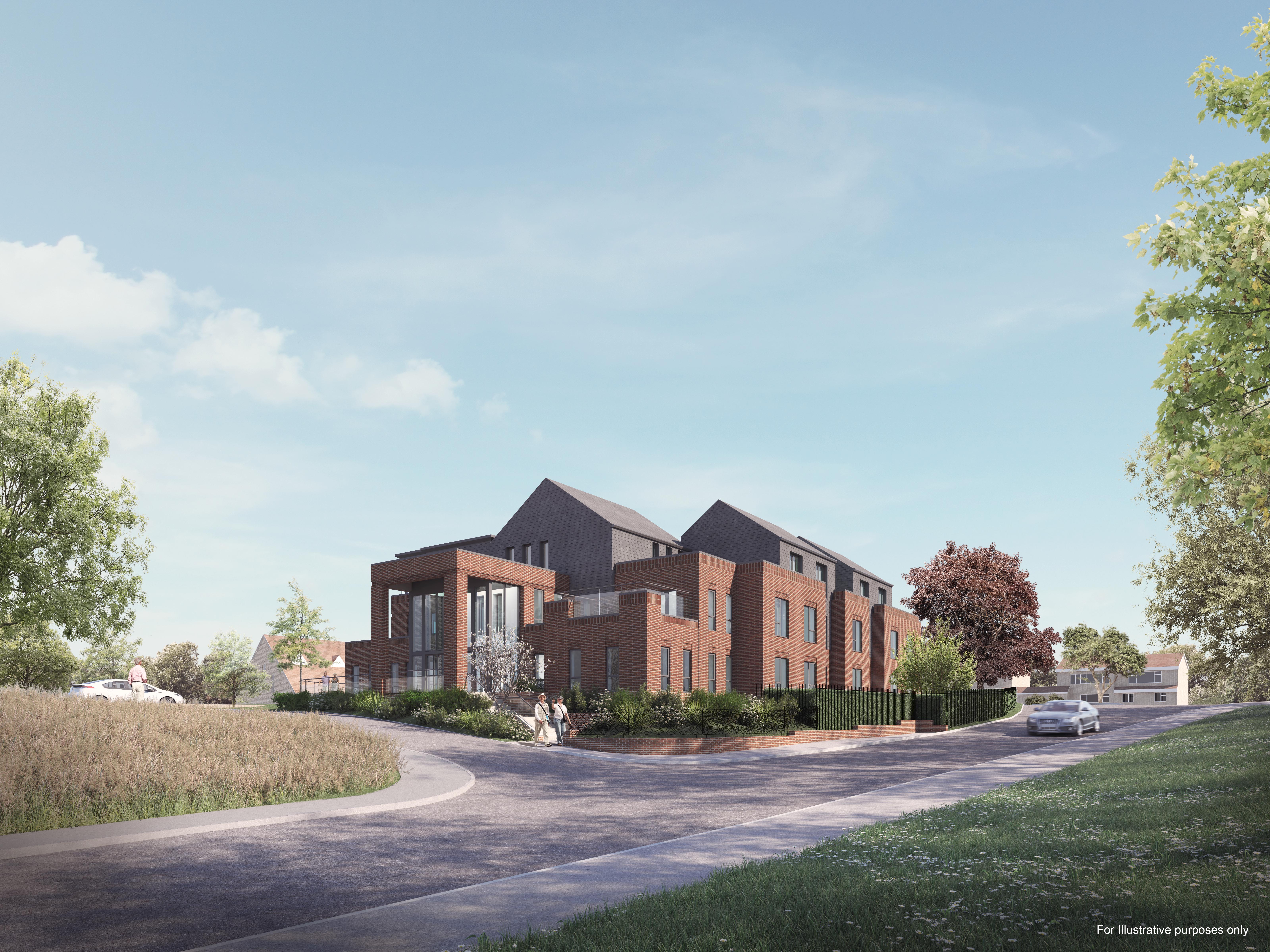 CGI of planned care home development scheme in Kent