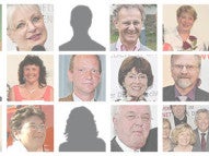 Eine Collage mit Gesichtern von Menschen und der Aufschrift Ehrenamtspreisträger Eine Collage mit Gesichtern von Menschen und der Aufschrift Ehrenamtspreisträger