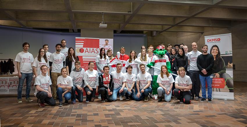 Das Team von AIAS Stuttgart erhielt u.a. Untersützung von „Fritzle“; Foto: Daniela Döhring