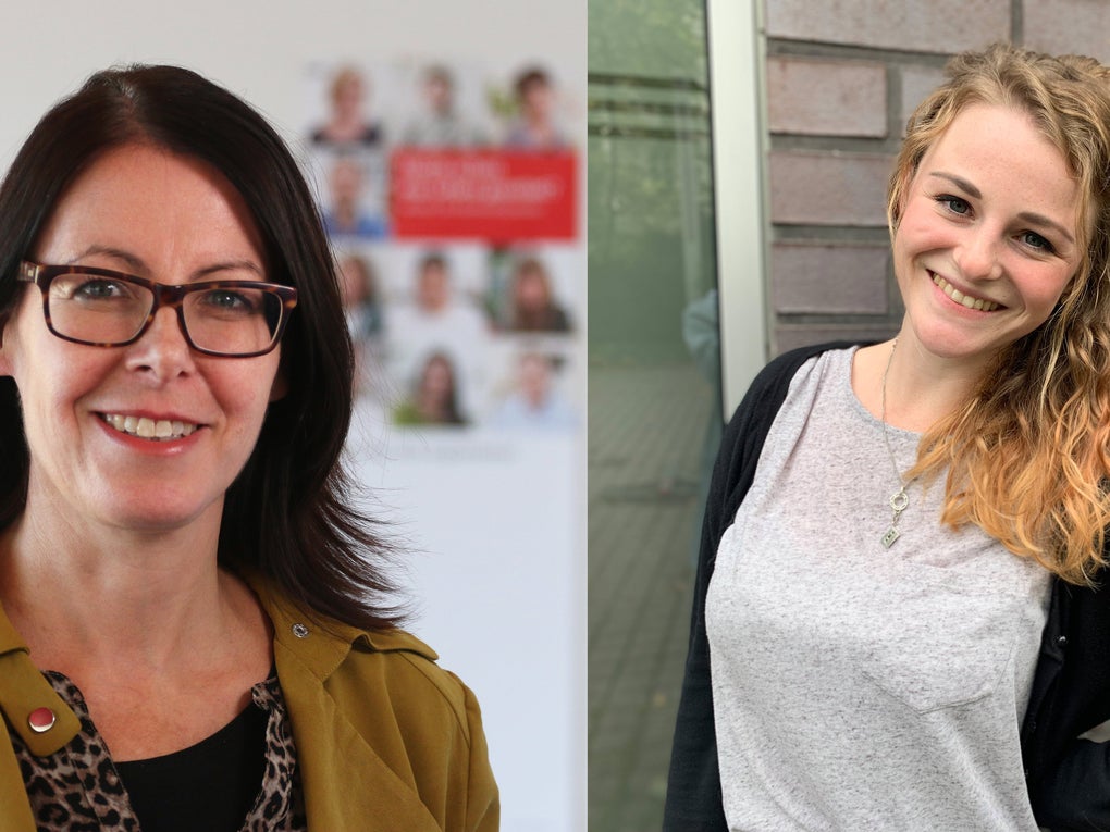 Zwei Portraits von Frauen Zwei Portraits von Frauen