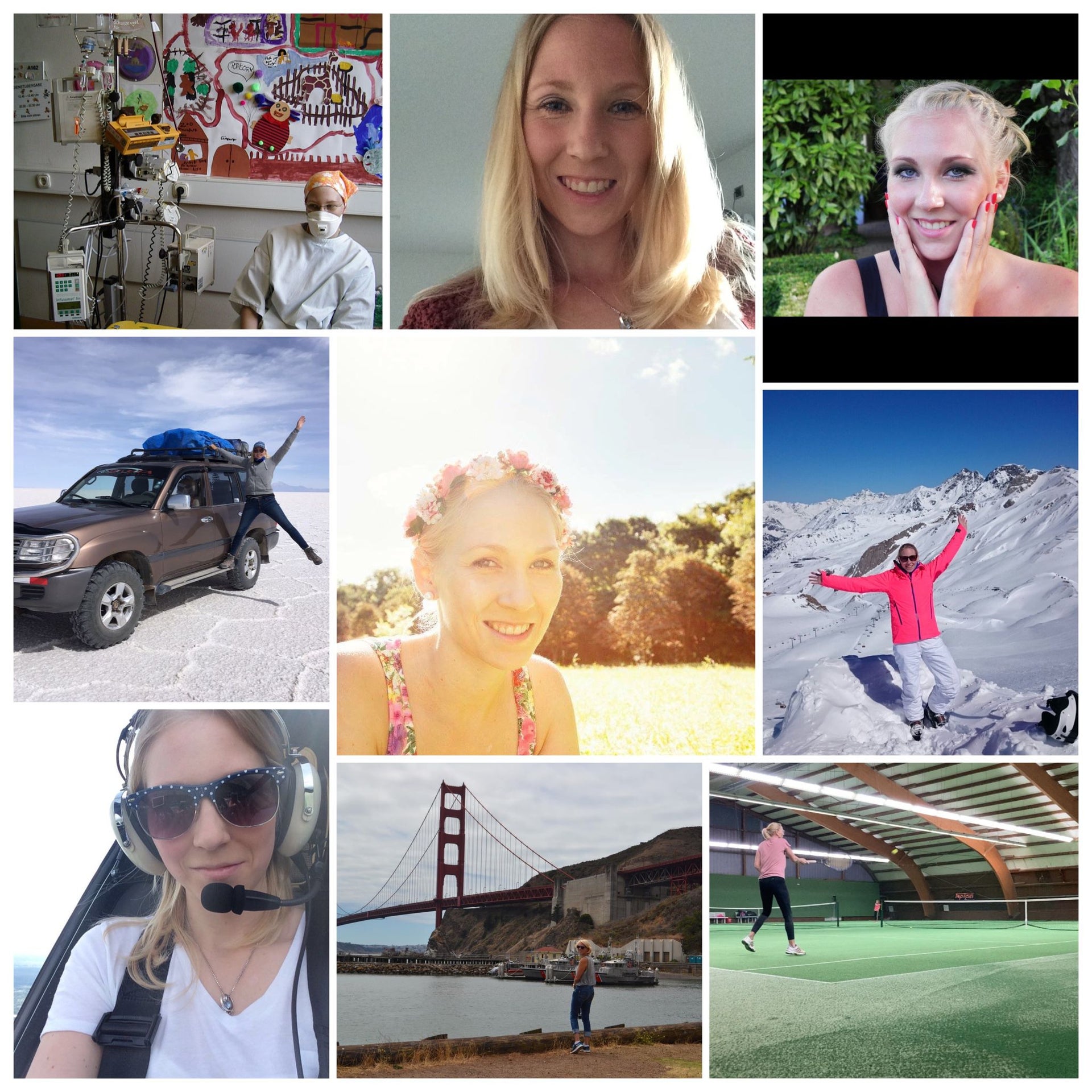 Eine Kollage von Portraits Eine Kollage von Portraits