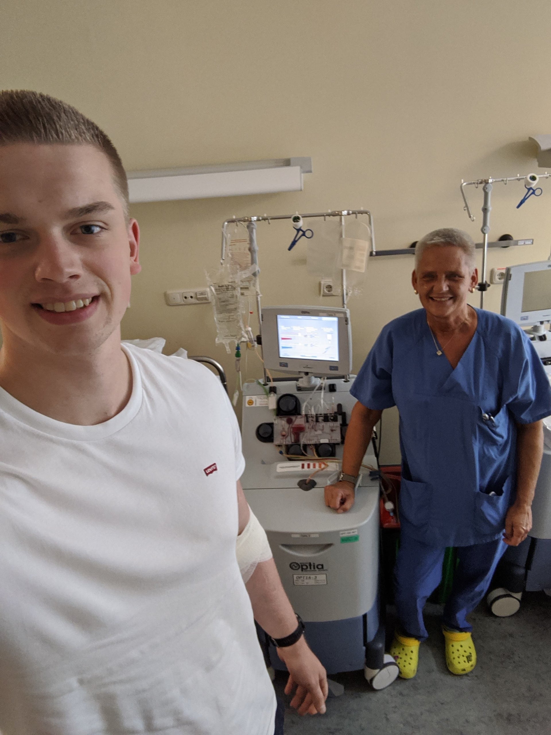 Nico nach der Stammzellspende Nico nach der Stammzellspende