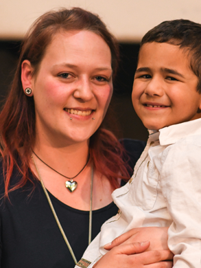 DKMS-Spenderin Tatjana Tröger und Patient Juan Patricio Carreño