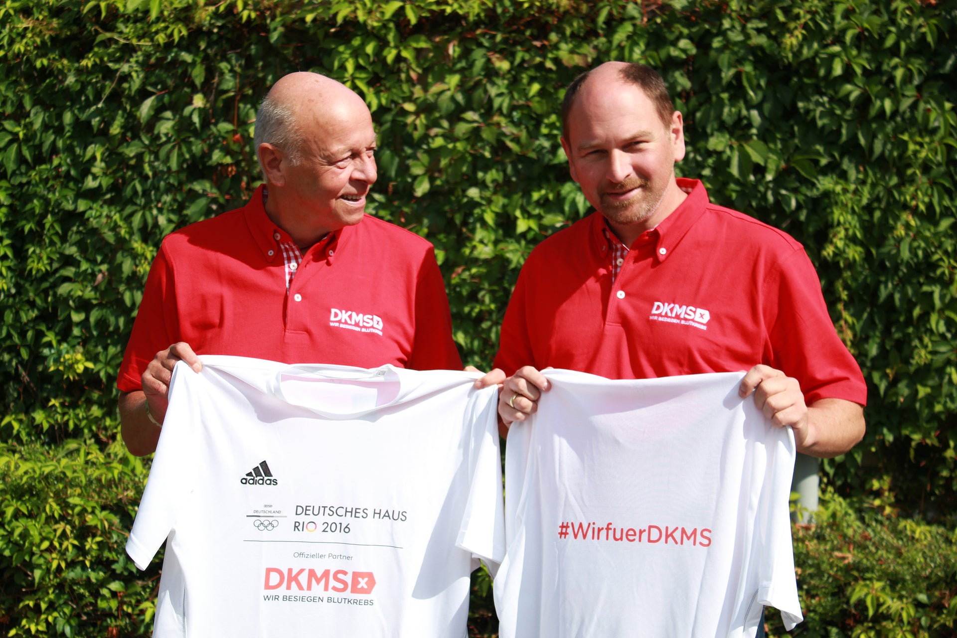 V.l.: Klaus Ludwiczak und Karsten Meier waren für die DKMS in Rio