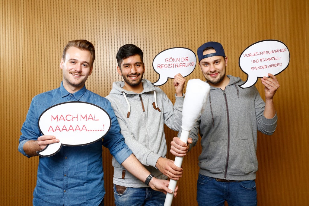 DKMS Hochschulaktion an der RWTH Aachen; Foto: © Patric Fouad DKMS Hochschulaktion an der RWTH Aachen; Foto: © Patric Fouad