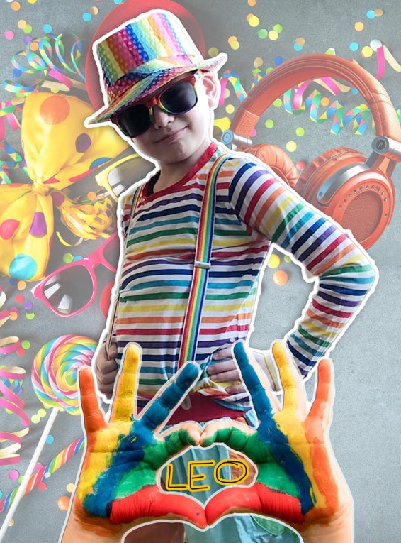 Patient Leo im Karnevalskostüm. Patient Leo im Karnevalskostüm.