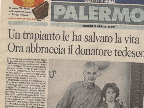 Eine italienische Zeitung aus dem Jahr 1999 Eine italienische Zeitung aus dem Jahr 1999