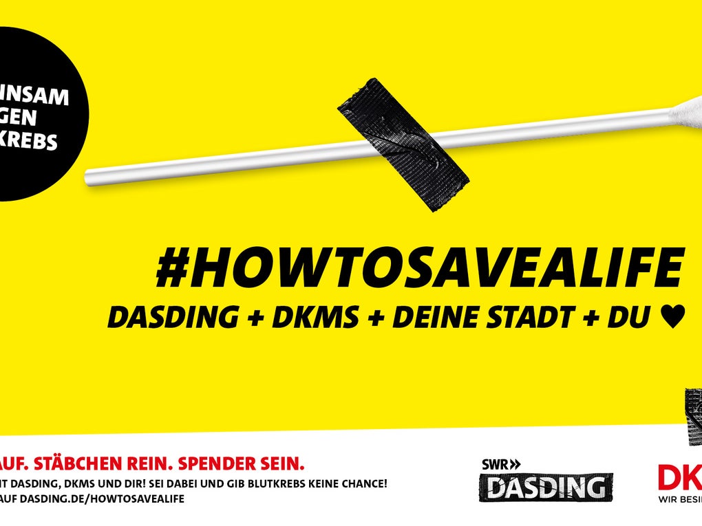 DKMS Banner "#HOWTOSAVEALIVE" DKMS Banner "#HOWTOSAVEALIVE"