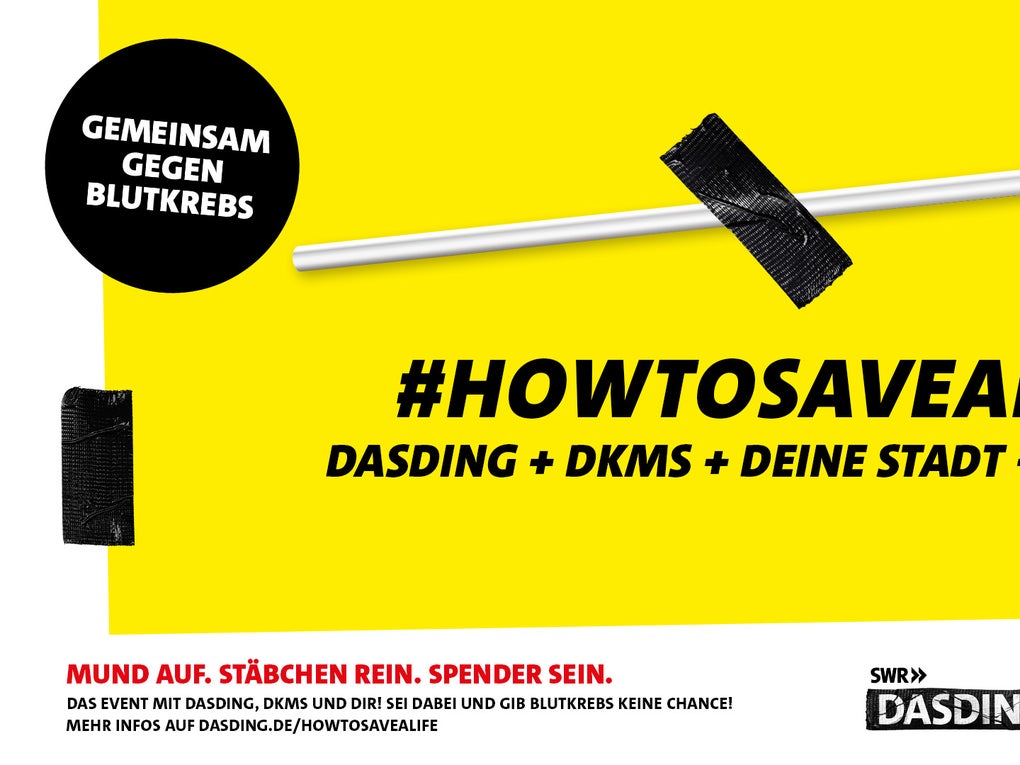 DKMS Banner "#HOWTOSAVEALIVE" DKMS Banner "#HOWTOSAVEALIVE"