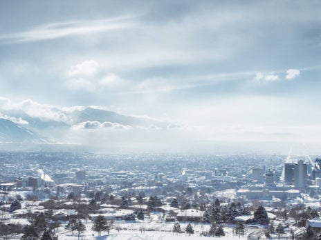 Salt Lake City im Schnee Salt Lake City im Schnee