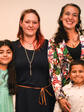 Patientenschwester Maria Eugenia Carreño Herrera, DKMS-Spenderin Tatjana Tröger, Patientenmutter Maria Magdalena Herrera Prieto, Patient Juan Patricio Carreño.