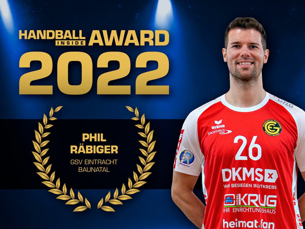 Phil Räbiger vom GSV Eintracht Baunatal hat vom Handball-Magazin "HANDBALL inside" einen Award für sein tolles Engagement verliehen bekommen. Credit: Handball Inside Phil Räbiger vom GSV Eintracht Baunatal hat vom Handball-Magazin "HANDBALL inside" einen Award für sein tolles Engagement verliehen bekommen. Credit: Handball Inside