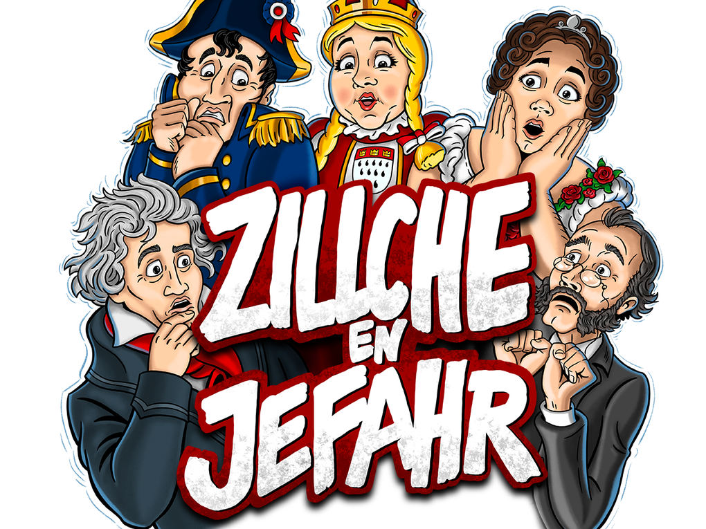 Illustration von Charakteren aus dem kölschen Kult-Musical Zillche en Jefahr Illustration von Charakteren aus dem kölschen Kult-Musical Zillche en Jefahr