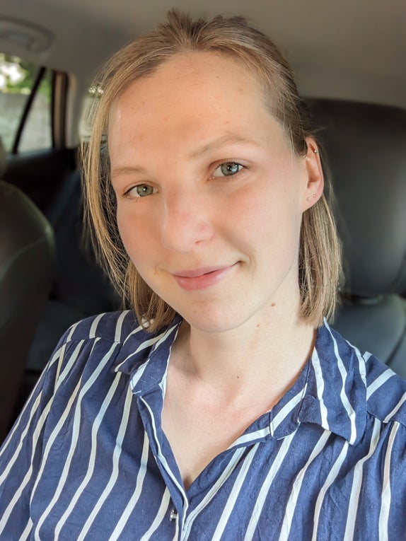 Portrait von Blutkrebspatientin Sylvén Portrait von Blutkrebspatientin Sylvén