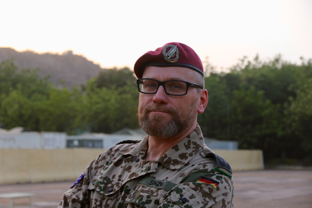 Der 47-jährige Oberstleutnant Eike Sinzig spendete vor seinem Auslandseinsatz Stammzellen