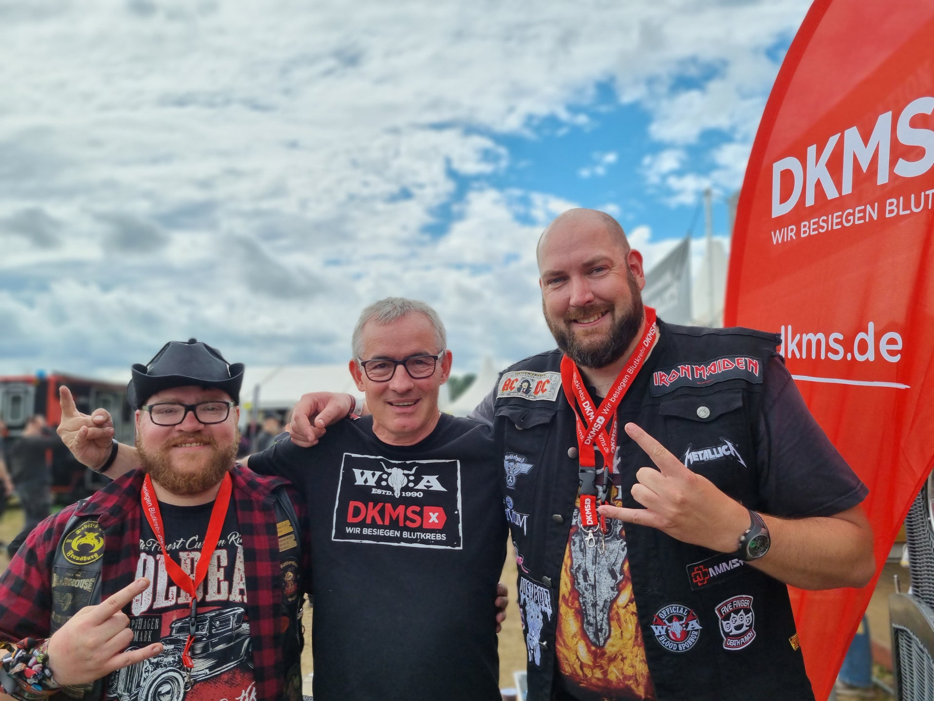 v.l. Spender Hendrik, Robert Adam, Patient Nils v.l. Spender Hendrik, Robert Adam, Patient Nils