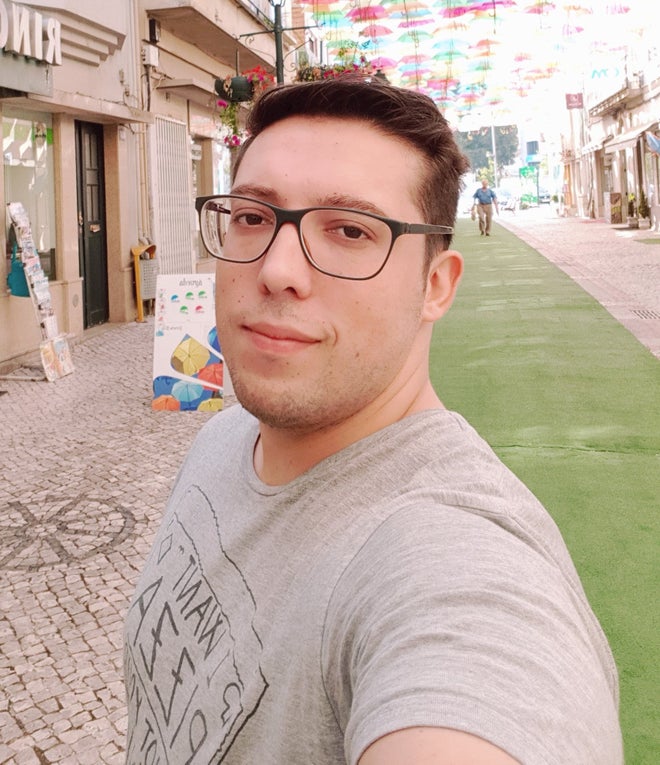 Patient Fabio im Selfie Patient Fabio im Selfie