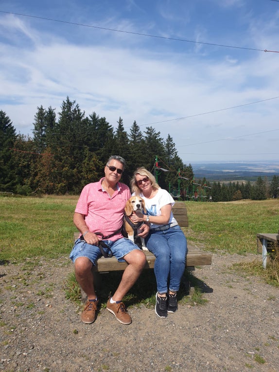 Patient Frank mit seiner Frau Patient Frank mit seiner Frau