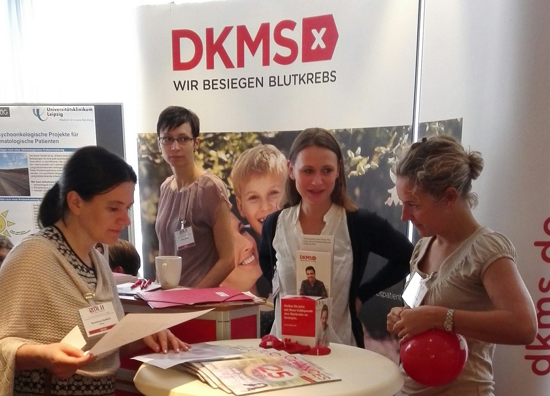 DKMS Infostand auf dem DLH-Patientenkongress 2016 in Leipzig