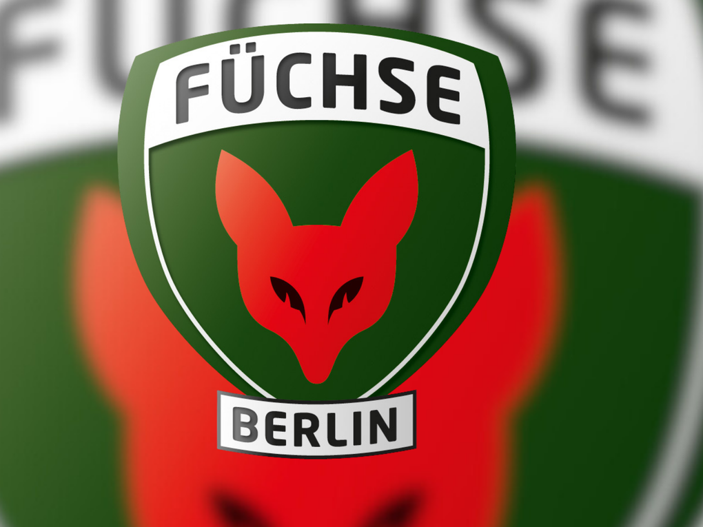 Logo eines grünen Schildes mit einem roten Fuchskopf und der Überschrift "Füchse". Logo eines grünen Schildes mit einem roten Fuchskopf und der Überschrift "Füchse".