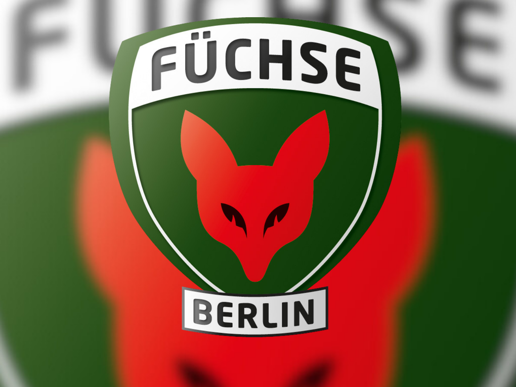 Logo eines grünen Schildes mit einem roten Fuchskopf und der Überschrift "Füchse". Logo eines grünen Schildes mit einem roten Fuchskopf und der Überschrift "Füchse".