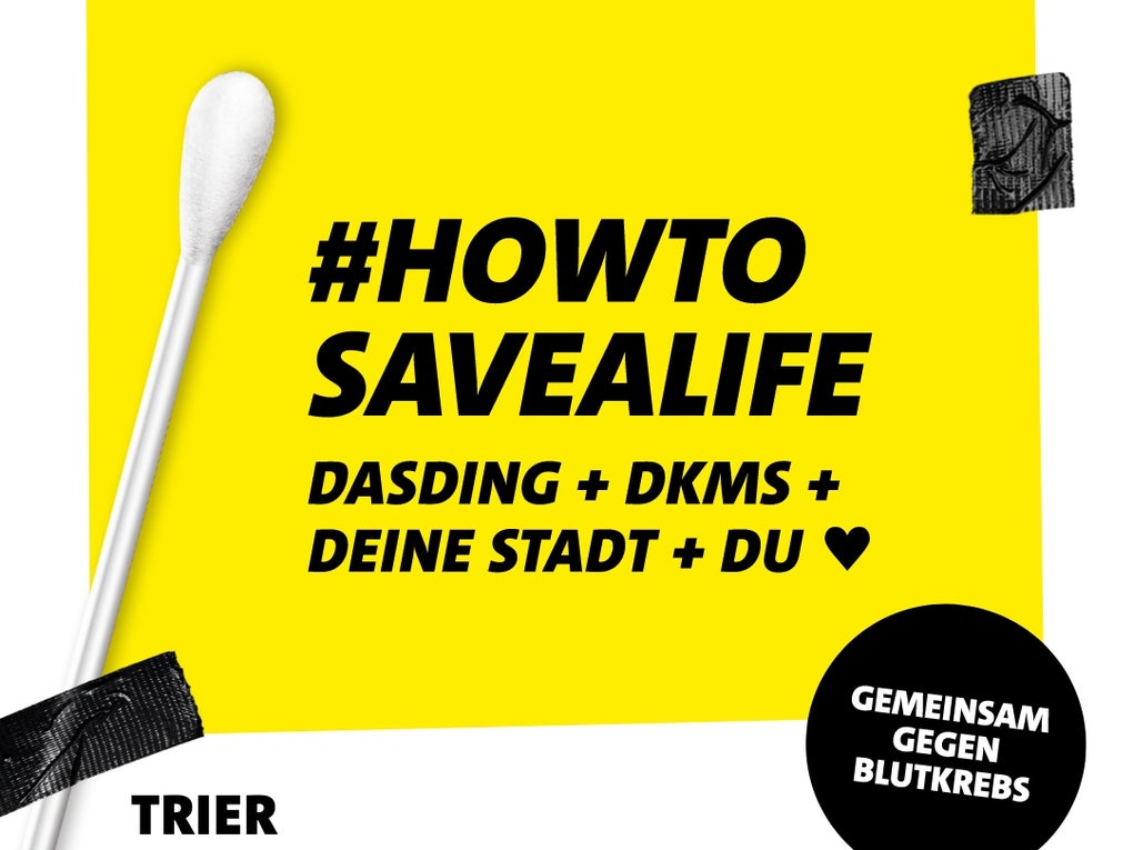 DKMS Banner "#HOWTOSAVEALIVE" DKMS Banner "#HOWTOSAVEALIVE"