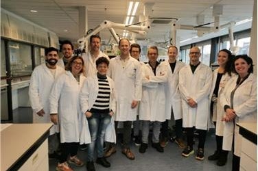 Besuch des niederländischen Labors. Für Italien: Flavio Ciesa (APPA Bozen), Manuela Agnello und Roberto Mua (ARPA Piemont), Marco Famele, Roberta Lavalle, Costanza Majorana und Claudia Leoni (ISS Rom)