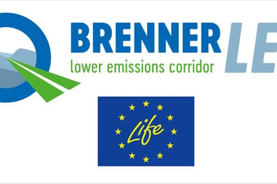 Logo del progetto BrennerLEC e del programma “Life”;