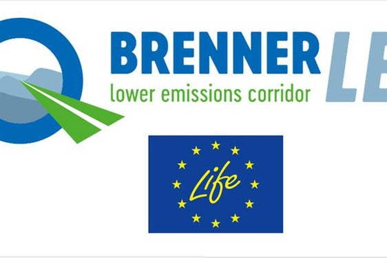 Logo del progetto europeo BrennerLEC e del programma Life