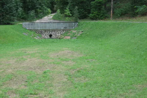 Beckenversickerung in Oberplanitzing, Kaltern