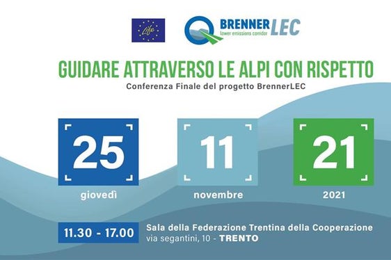 Locandina dell'evento (Fonte: https://brennerlec.life/it/home)