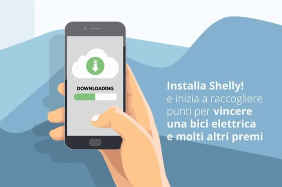 Partecipa al concorso a premi, scarica l'APP Shelly e vinci!