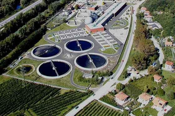 Die Kläranlage Meran (Foto: Landesagentur für Umwelt und Klimaschutz)