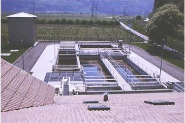 Die Kläranlage Margreid an der Weinstraße (Foto: Landesagentur für Umwelt)