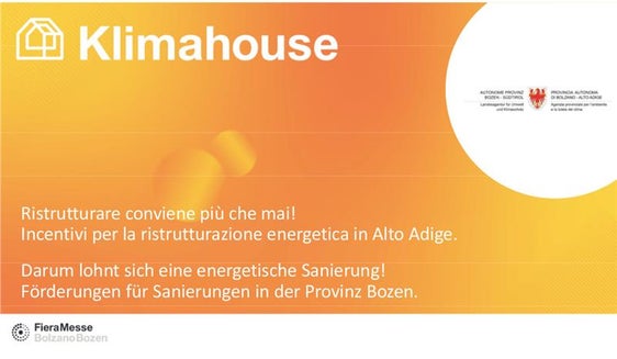 Gut bauen, gut renovieren, zwei Beratungstage (Quelle: www.fierabolzano.it/de/)