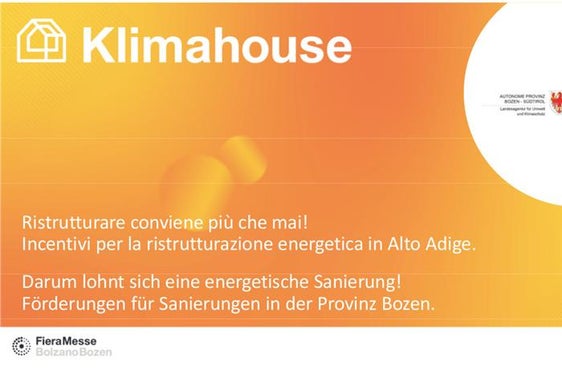 Gut bauen, gut renovieren, zwei Beratungstage (Quelle: www.fierabolzano.it/de/)