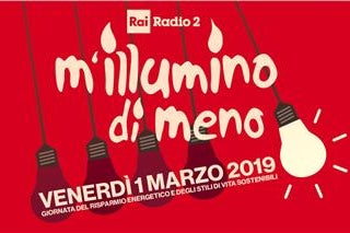 Locandina di M'illumino di Meno 2019 (fonte: sito web Rai Radio2)