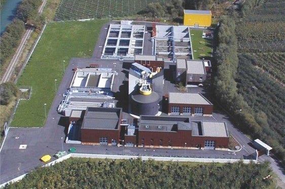 Die Kläranlage Mittelvinschgau (Foto: Landesagentur für Umwelt)