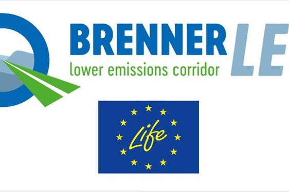 Logo des EU-Projektes BrennerLEC und des Life-Programms