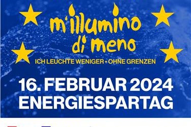 Flyer der Radiokampagne M'illumino di Meno 2024 (Quelle: https://www.rai.it/milluminodimeno/