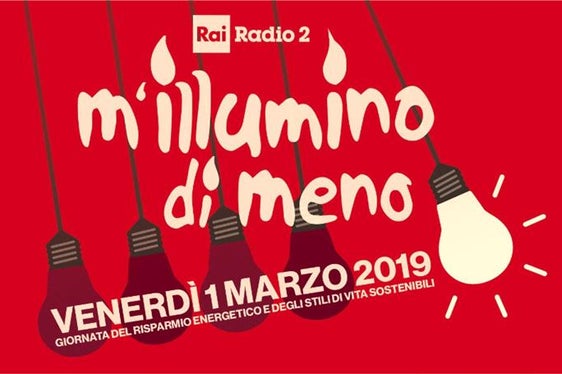 Locandina di M'illumino di Meno 2019 (fonte: sito web Rai Radio2)