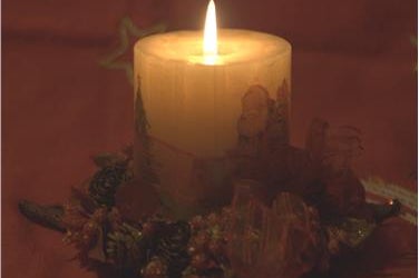 Weihnachtskerze (Foto: Landesagentur für Umwelt)