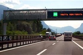 La segnaletica per indicare la velocità di transito raccomandata (foto: Agenzia provinciale per l'ambiente e la tutela del clima)