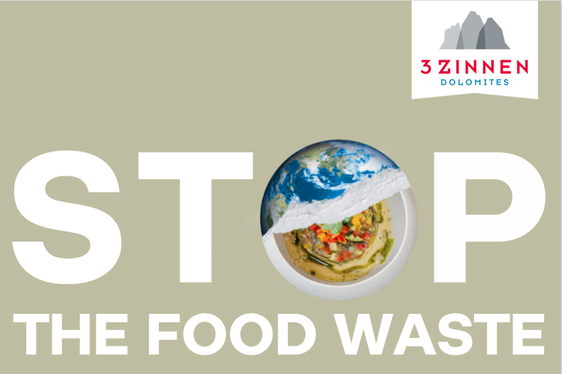 Locandina dell’evento a cui hanno partecipato dipendenti dell’Uff. Gestione rifiuti in occasione della Giornata nazionale sullo spreco alimentare (Fonte: 3 Zinnen SpA)