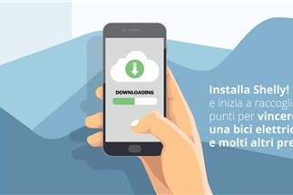 Partecipa al concorso a premi, scarica l'APP Shelly e vinci!