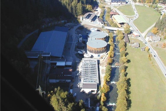 Die Kläranlage Pontives (Foto: Landesagentur für Umwelt)