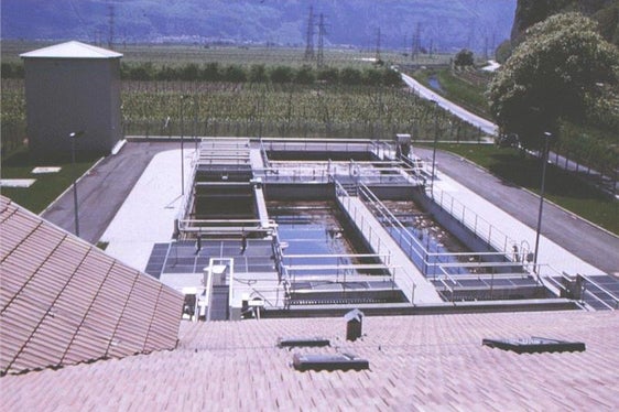 Die Kläranlage Margreid an der Weinstraße (Foto: Landesagentur für Umwelt)