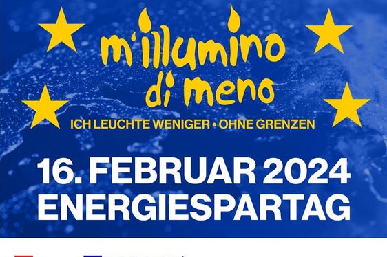Flyer der Radiokampagne M'illumino di Meno 2024 (Quelle: https://www.rai.it/milluminodimeno/