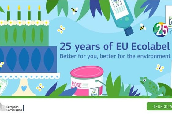 Logo für das 25jährige Jubiläum des Europäischen Umweltzeichens Ecolabel